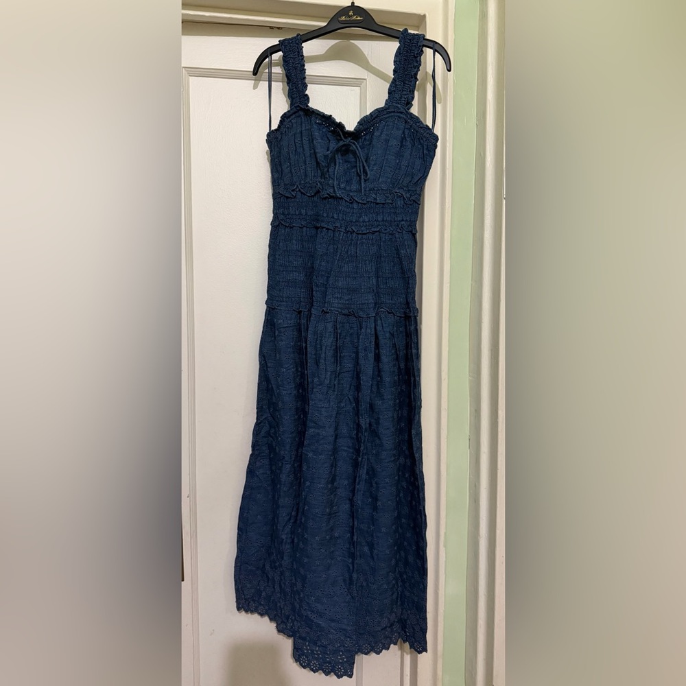 Elegant Navy Blue Sundress
